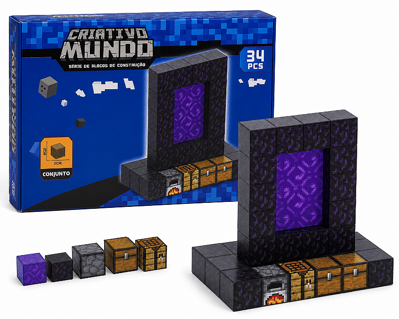 Blocos de Construção Portal 34 Peças