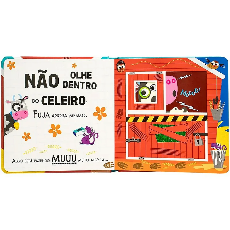 Não Olhe Dentro! Cuidado, Dinossauros na Fazenda!