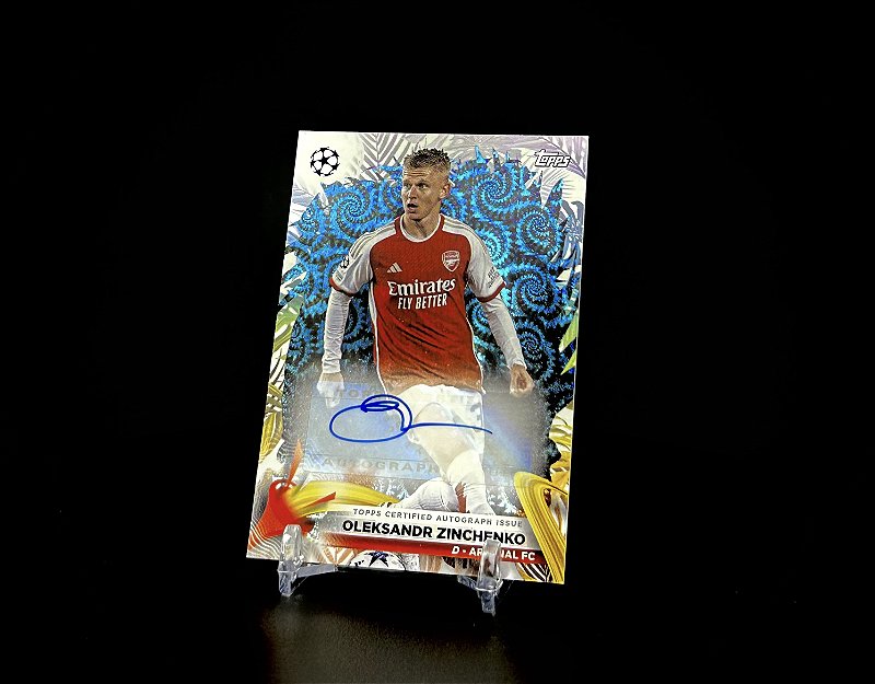 Oleksandr Zinchenko - 2023-24 Topps Carnaval Autógrafo - Card Spot