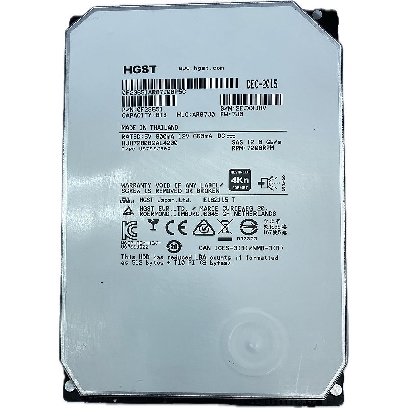 【24台/計192TB】HGST SAS HDD 8TB 12Gb 24台/計192TB】HGST SAS HDD 8TB 12Gb 24台/計192TB】HGST SAS HDD 8TB