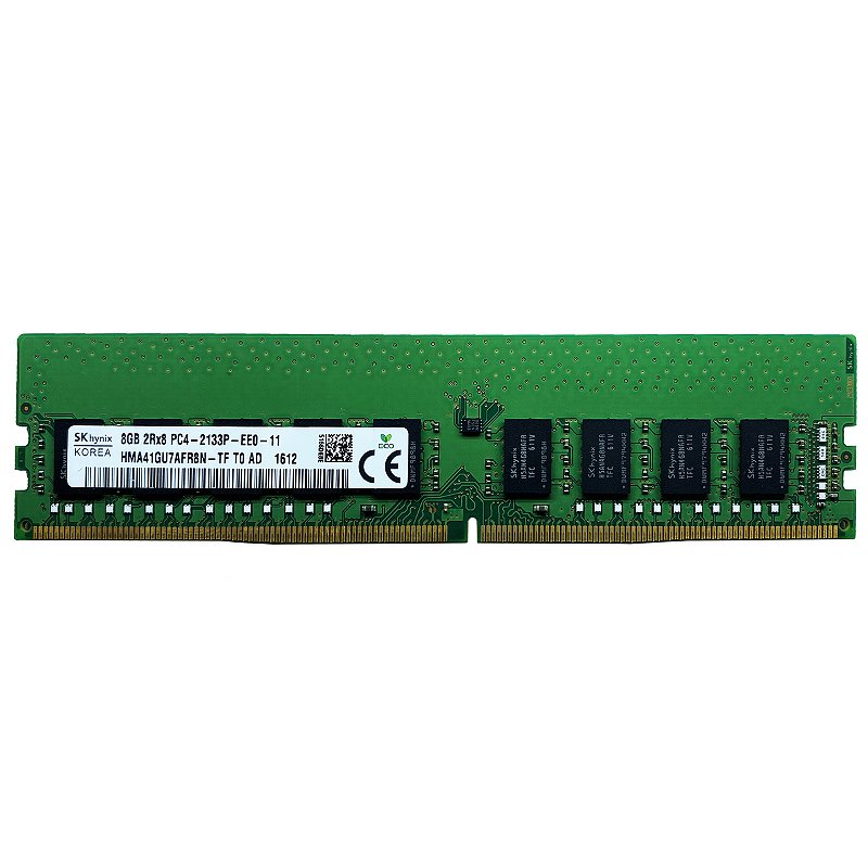 Kit c/ 10x Memórias 8GB DDR4 ECC UDIMM 2133MHz Garantia 1 Ano