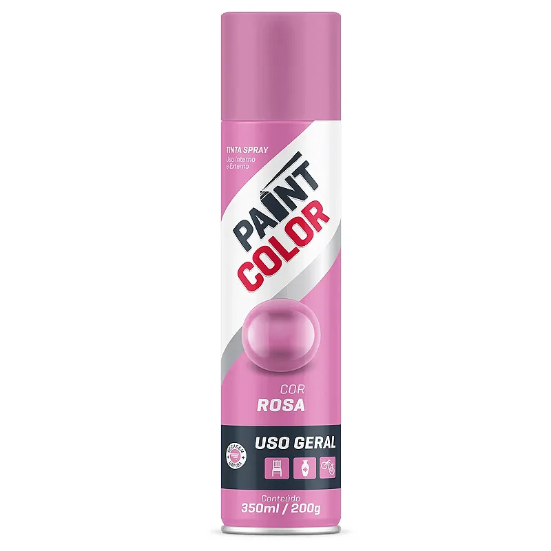 TINTA PAINTCOLOR ROSA 350ML - Boni Embalagens