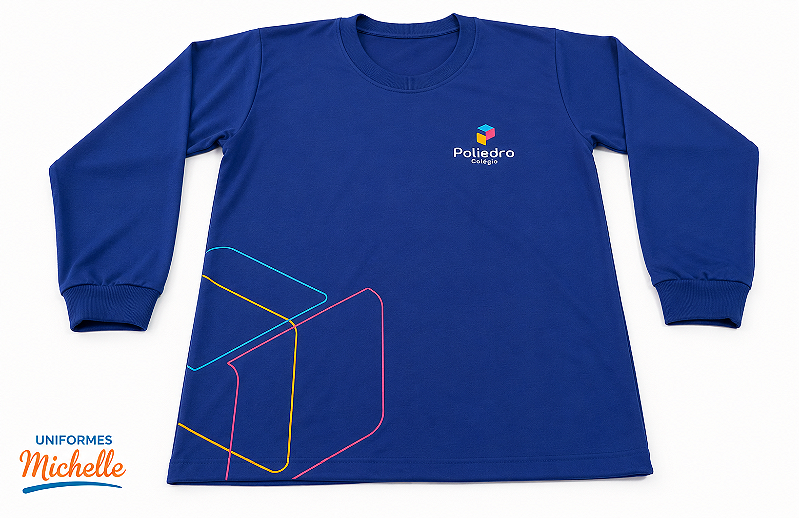 Camiseta manga longa Poliedro