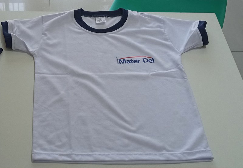 Camiseta manga curta Mater dei BRANCA OU AZUL MARINHO