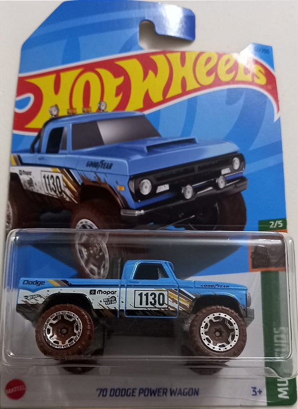 Hot Wheels 70 Dodge Power Wagon - ntminiaturas - miniaturas