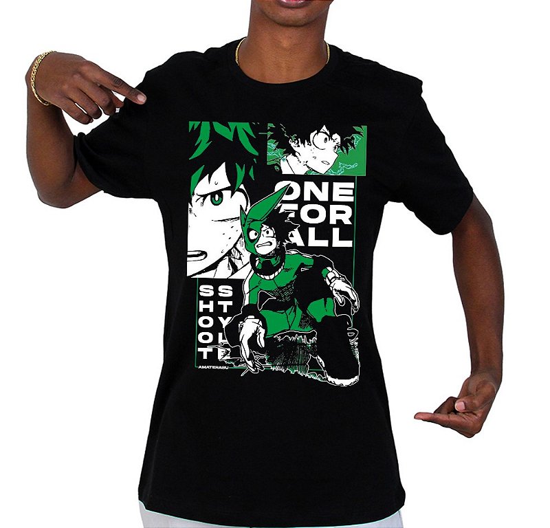 Camiseta Boku No Hero Academia Anime Manga Serie Nerd Filme