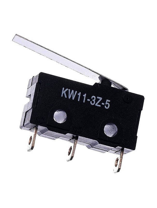 CHAVE MICRO SWITCH KW11-3Z-5 23MM PRETA 3T - B & V Componentes