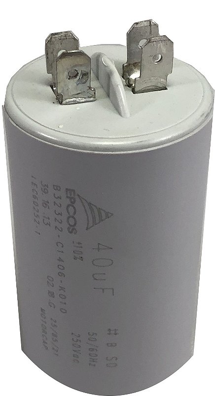Capetor Capacitor Permanente 40uf 250v Epcos ,motores,e Outros - A Instaladora