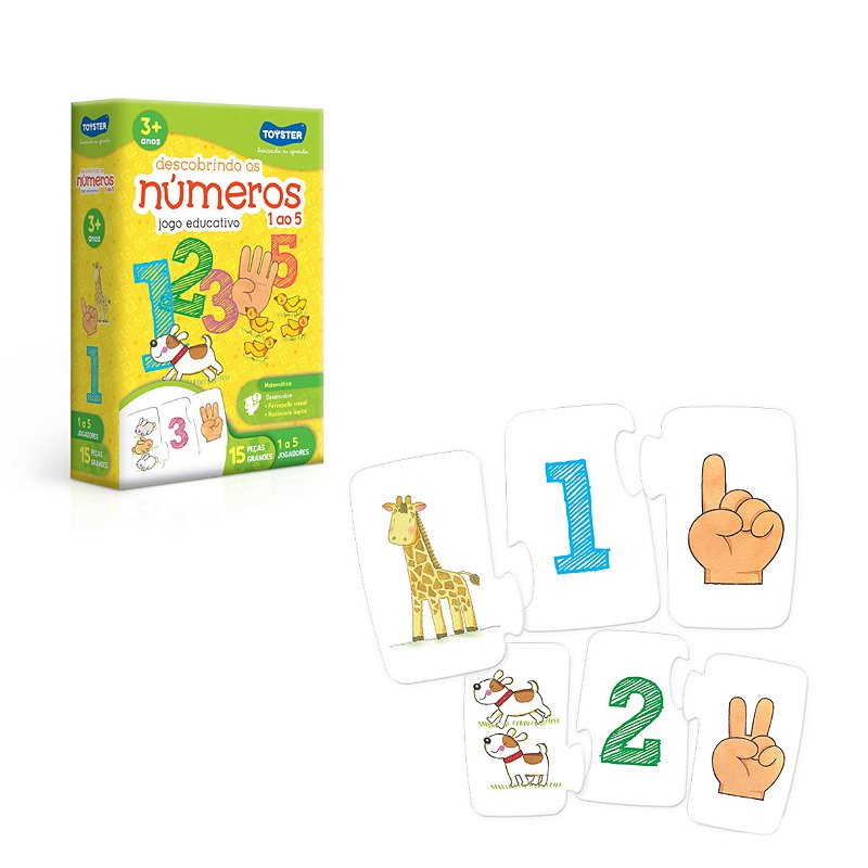 Descobrindo os Números 1 ao 5 - Toyster | Alternativa Brinquedos ...