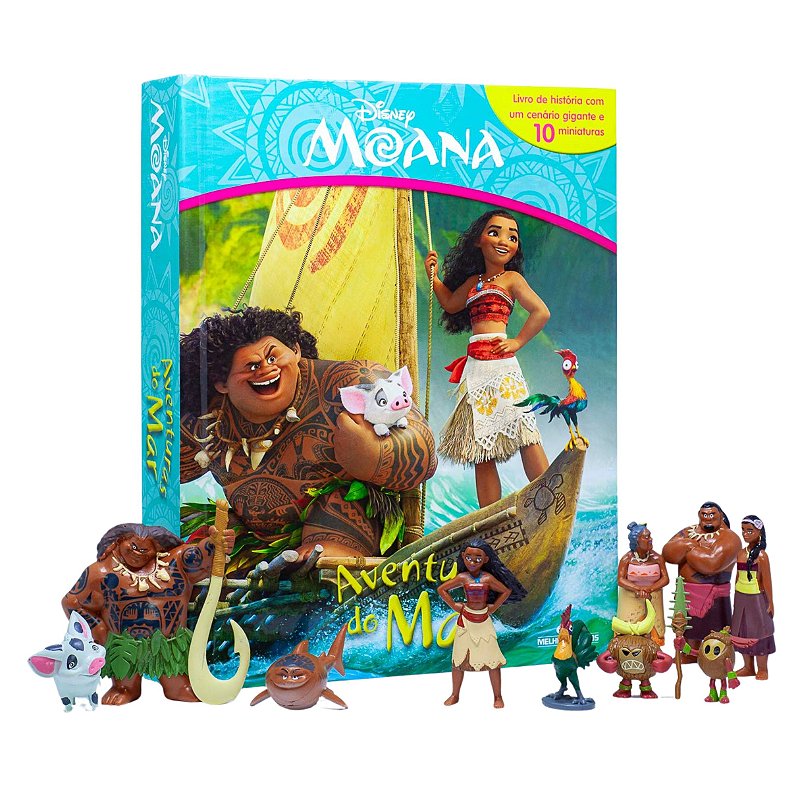 Livro com Miniaturas: Moana Aventuras do Mar - Melhoramentos ...