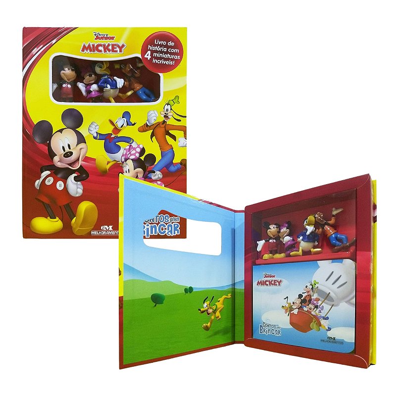 Livro com Miniaturas: A Casa do Mickey Mouse Contos Para Brincar