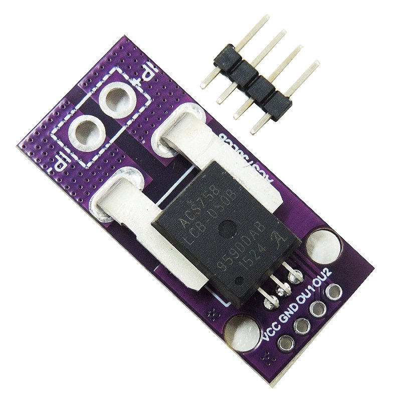 Sensor de Corrente ACS758 50A - Efeito Hall - BR ELETRÔNICA