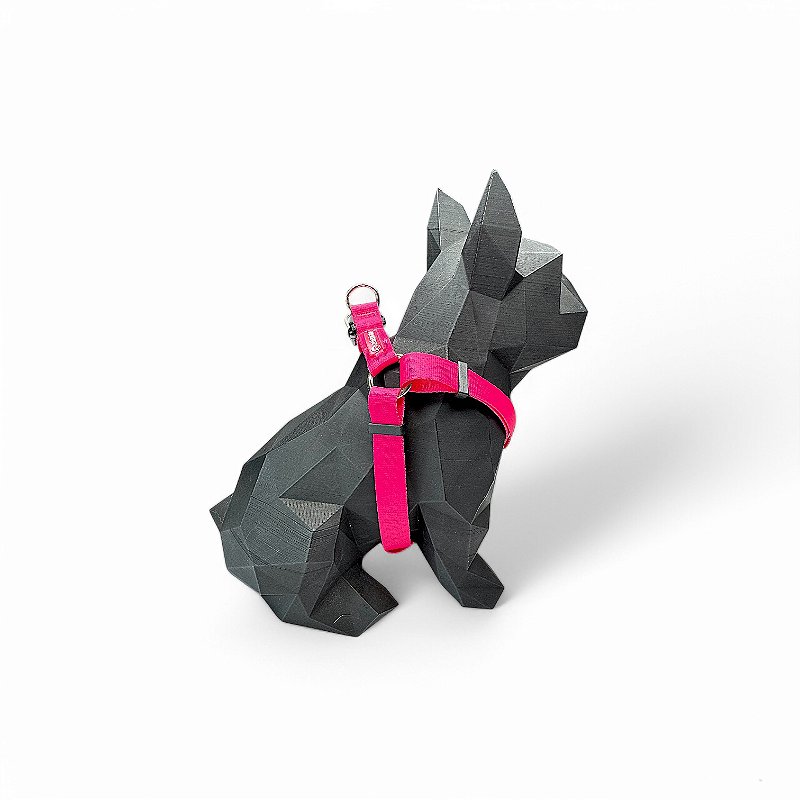 Peitoral Americano para cachorros Neon Rosa