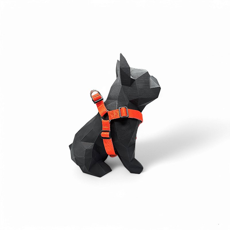 Peitoral Americano para cachorros Neon Laranja