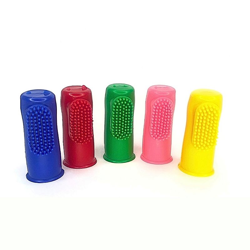 Escova de Dente Dedeira Flexível para cachorro e Gato