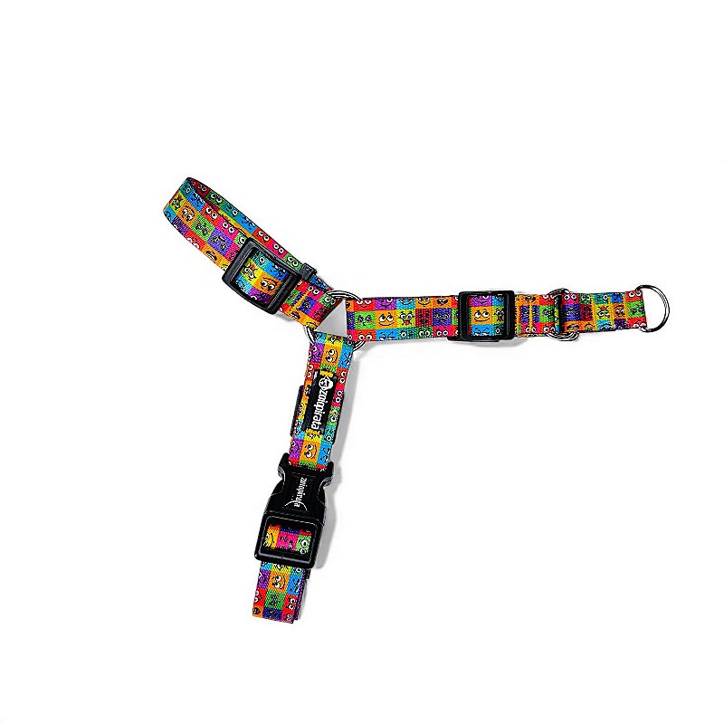 Peitoral Y Antipuxão para cachorros Emoji