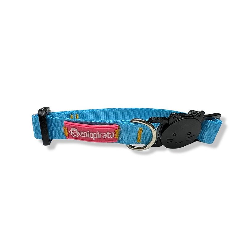 Coleira para Gatos Breakaway Anti-Enforcamento Celeste