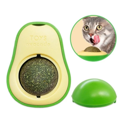 Brinquedo de Abacate para Gatos com Catnip Natural – Erva de Gato