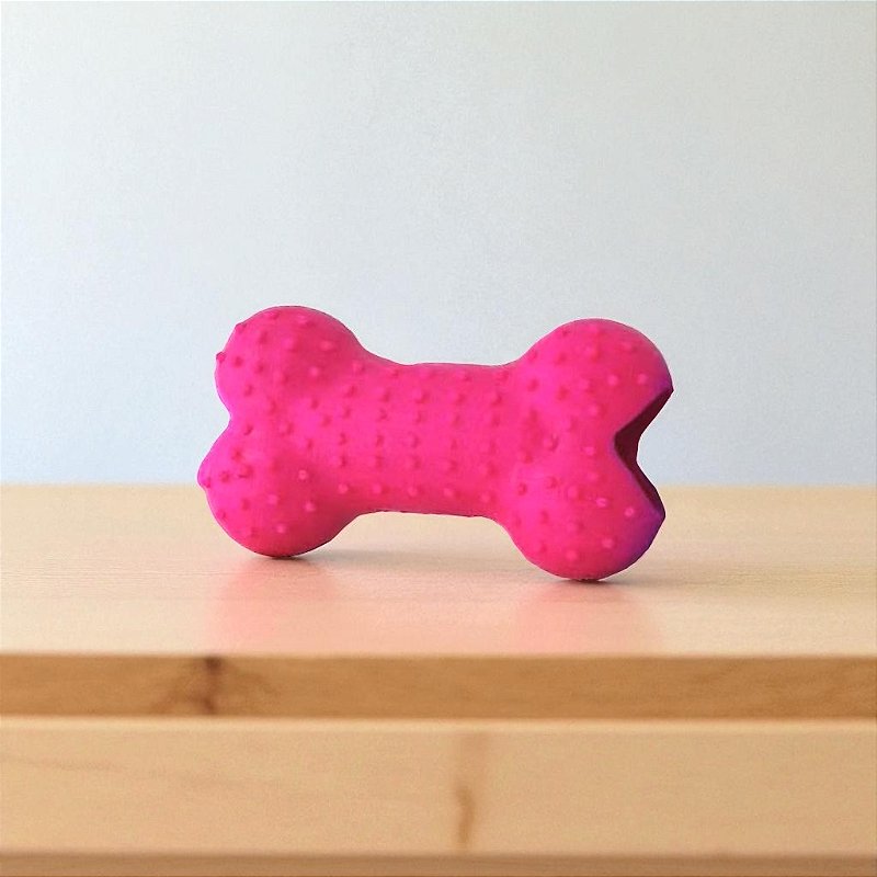 Brinquedo Mordedor Osso com Cravos para Cães – Anti-Stress e Limpeza dos Dentes