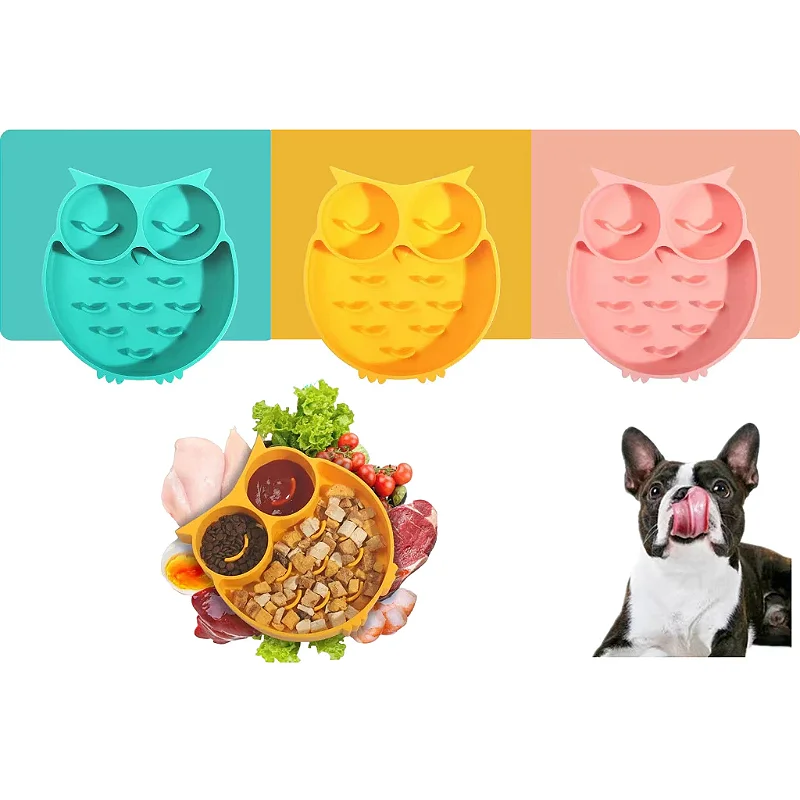 Comedouro Interativo Lento Labirinto Coruja para Cães e Gatos – Anti Obesidade e Anti Stress