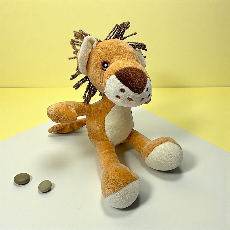 Brinquedo de Pelúcia Leãozinho com Apito para Cachorro