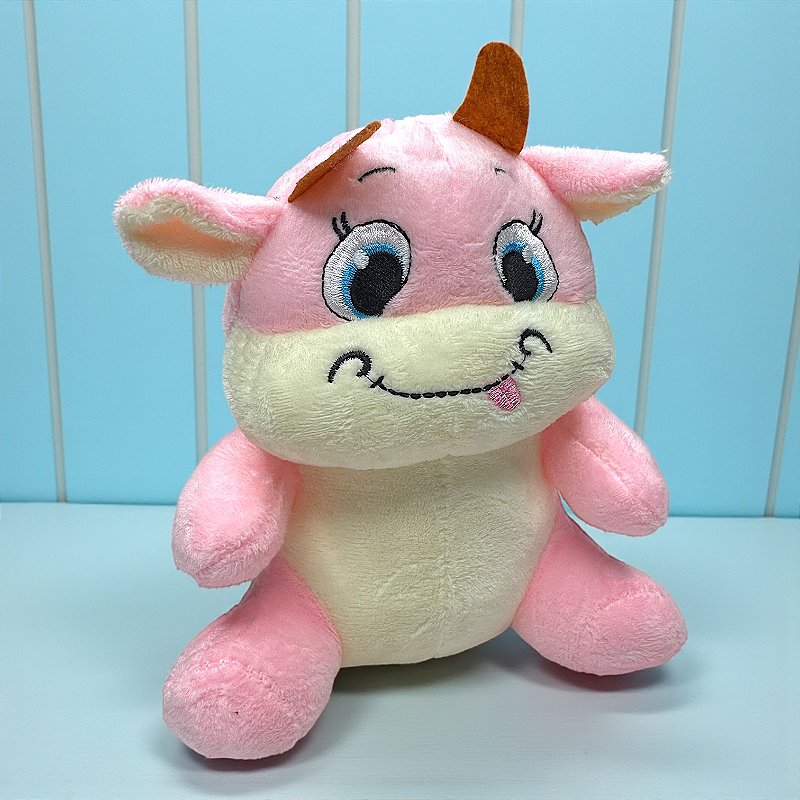 Brinquedo de Pelúcia Vaquinha com Apito para Cachorro