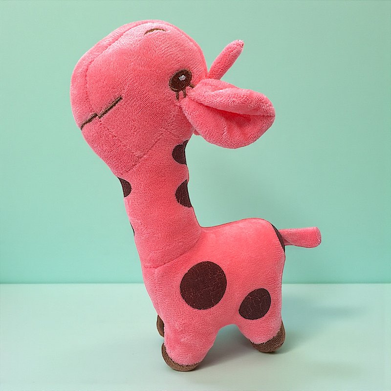 Brinquedo de Pelúcia Girafa com Apito para Cachorro