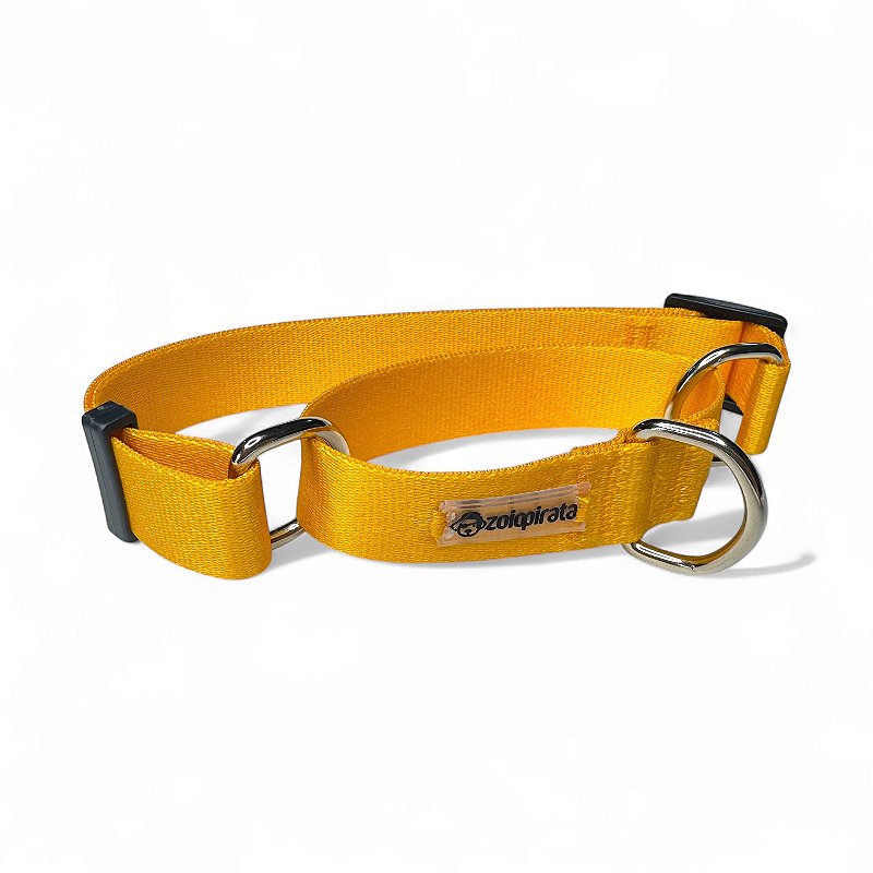 Coleira Martingale Antifuga para cachorros Amarelo