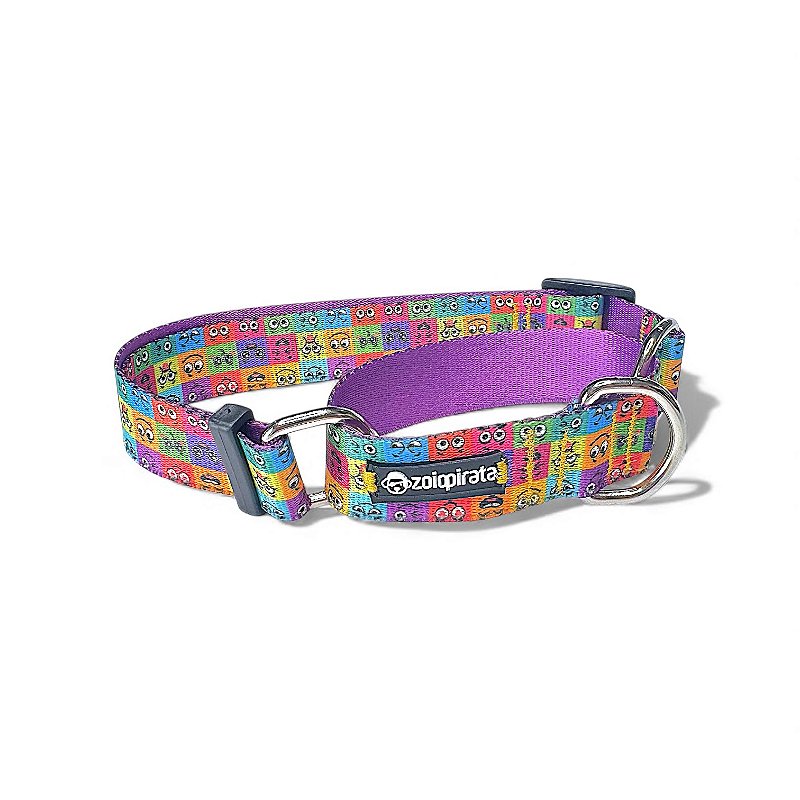 Coleira Martingale Antifuga para cachorros Emoji