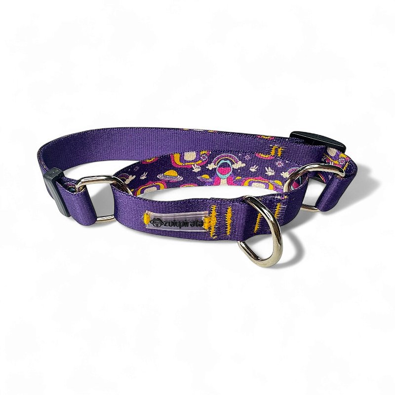 Coleira Martingale Antifuga para cachorros Roxo