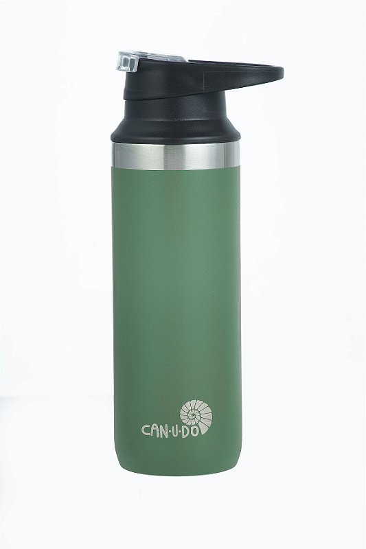 Garrafa Térmica de Inox 500ml Água Gelada Café Chá + Caneca Frio