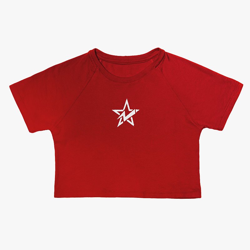 Cropped Manga Curta SOLAR RED - CoST4R