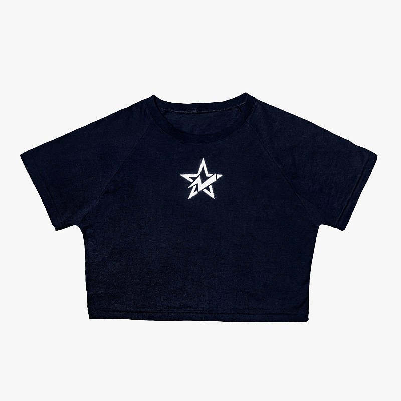 Cropped Manga Curta COSMIC BLUE - CoST4R