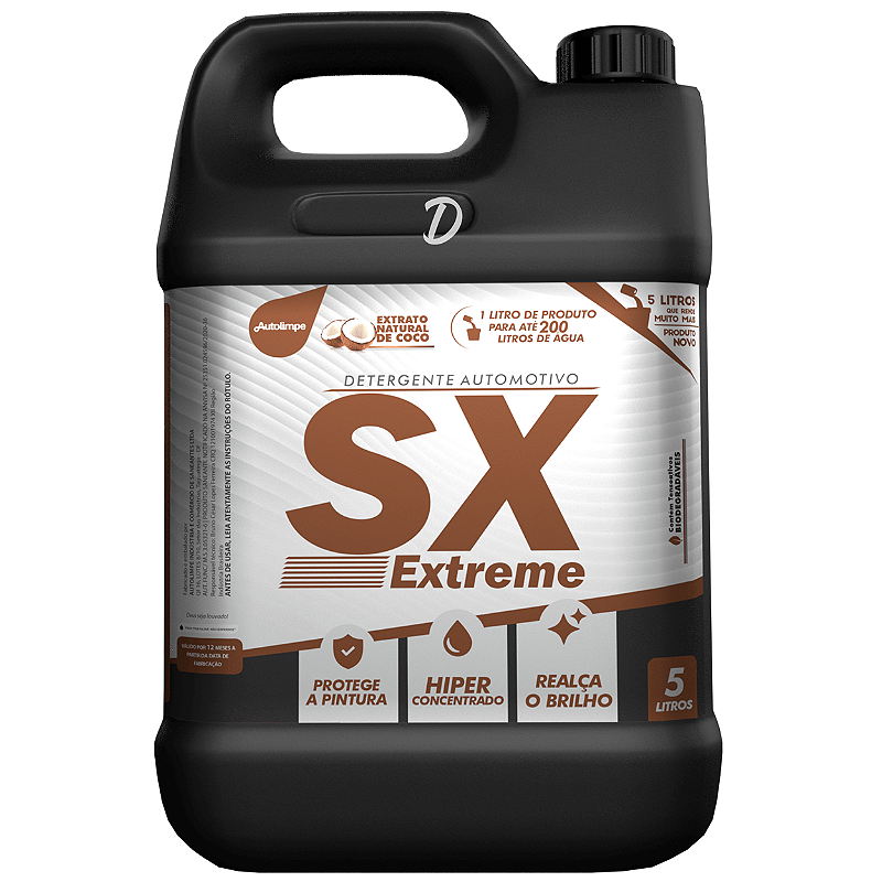 SX EXTREME DETERG. AUTOM. 5 LITROS - DiRocha | Tudo que seu carro ...