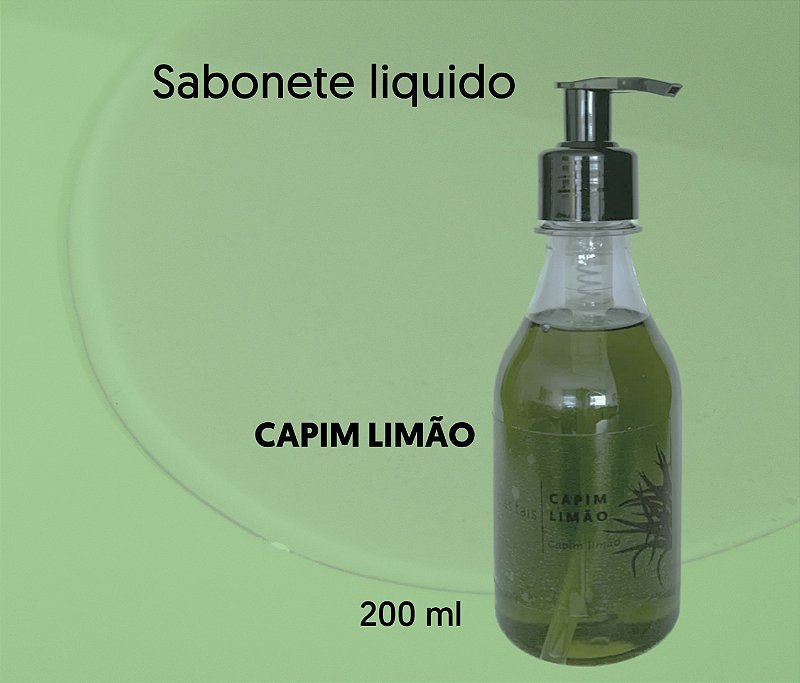 Sabonete líquido 200 ml - Capim Limão
