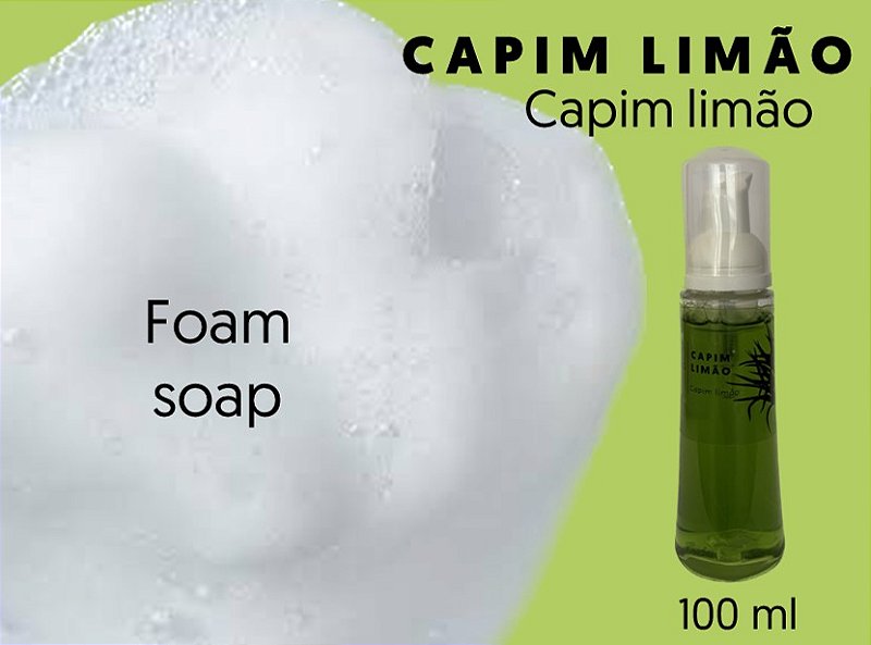 Foam soap (sabonete mousse) 100 ml - Capim Limão