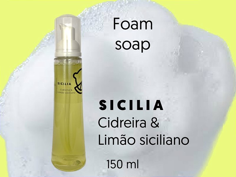 Foam soap (sabonete mousse) 150 ml - Sicilia
