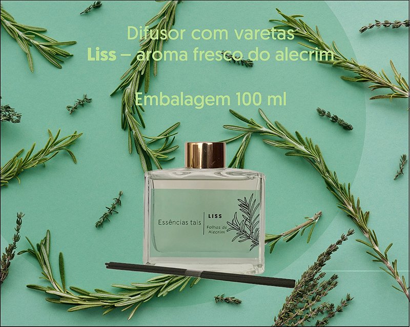 Difusor de aromas com varetas - Liss - 100 ml
