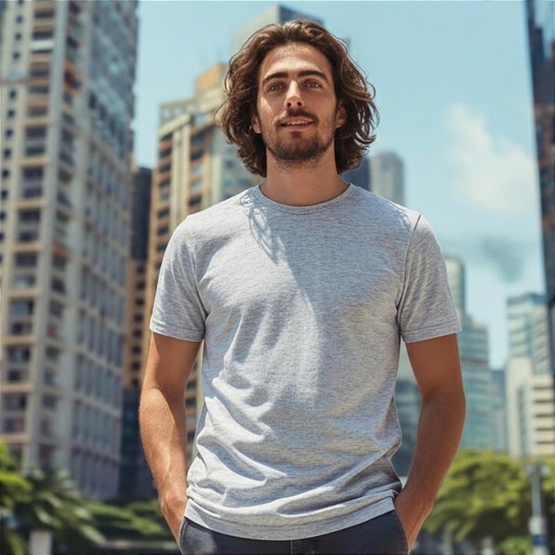 Camiseta Essencial - Cinza