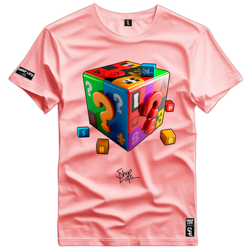 Camiseta Grafite Spray Desenho Sad Shap Life T-Shirt Algodão