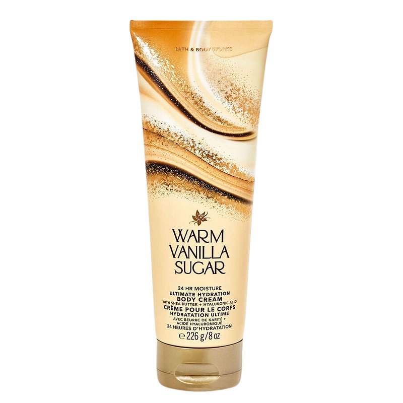 BATH & BODY WORKS - BODY CREAM - WARM VANILLA SUGAR - PINK GLOSS