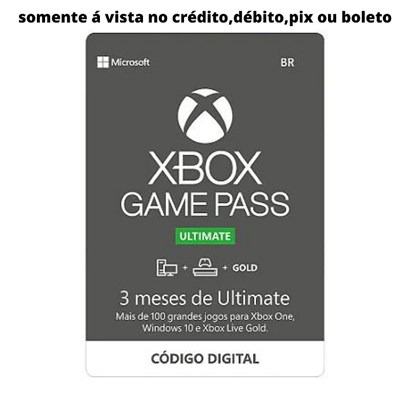 Game Pass Ultimate Código 25 Dígitos Original Microsoft