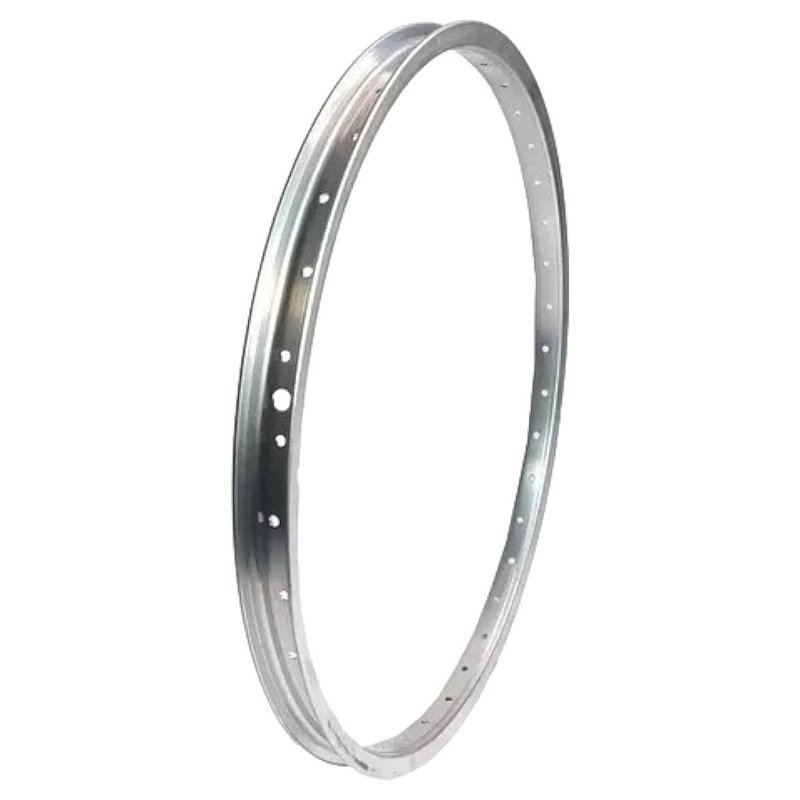 Aro 26 Comum Alumínio 36 Furos Natural Polido Mtb Bicicleta - JPX BIKE