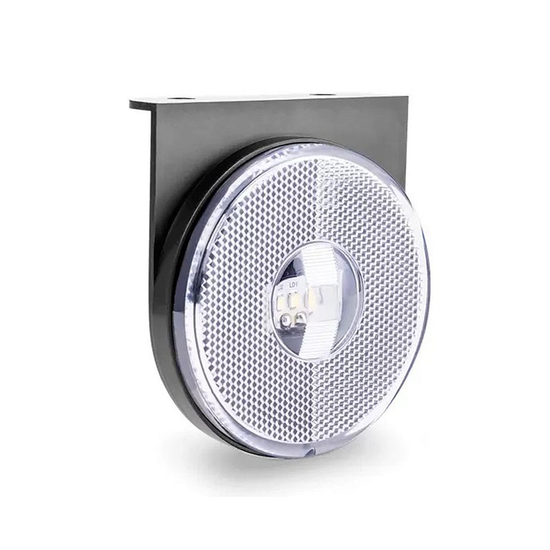 Lanterna Lateral LED Redonda com Suporte - CRISTAL H37141 - BF