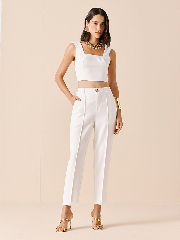 Cropped Alfataria Off White