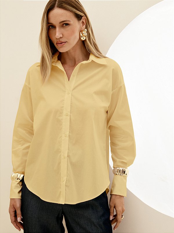 Camisa Básica em Algodão