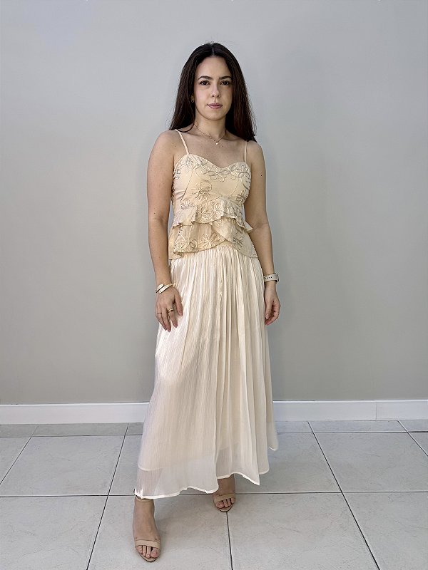 Blusa Regata Bordada