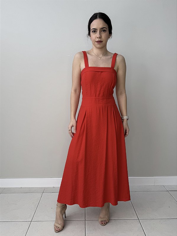 Vestido Midi Vermelho