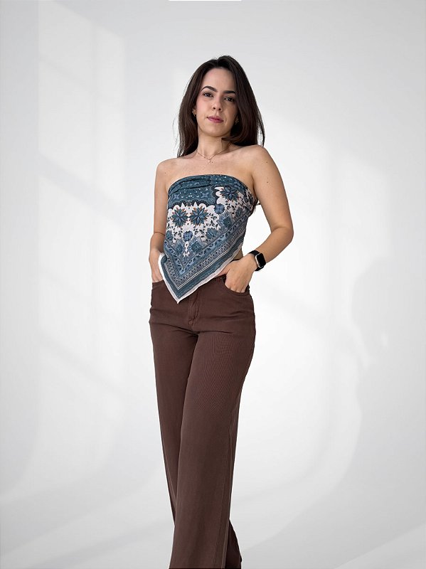 Calça Wide Leg Liocel