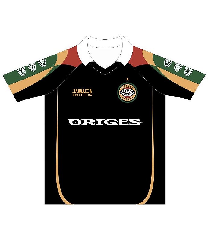 CAMISA JAMAICA BRASILEIRA 2 PRETA